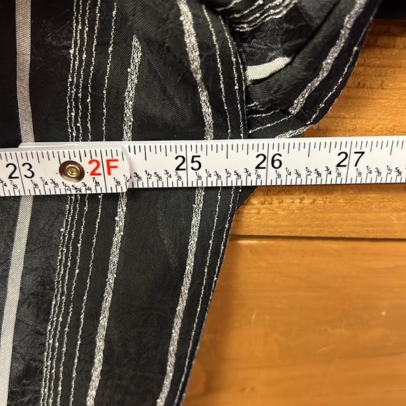 Mench Platinum Men's XL Black Gray Short Sleeve Casual Button Down Shirt event - Picture 5 of 7